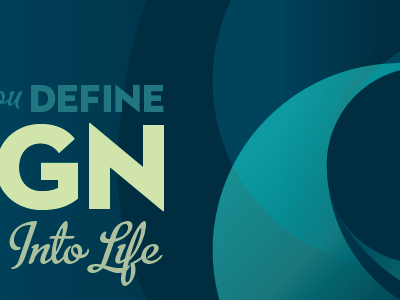 Into Life blue curls gradient gradients illustrator khaki metroscript neutraface display titling