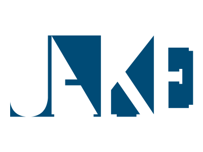 Possible New Logotype blue negative space white
