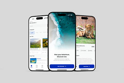 Travel Mobile App mobile app mobile page design travel ui ui ux user interface