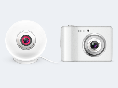 cameras camera lens white