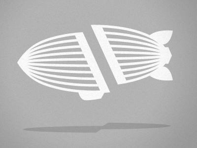 AIRSHP - Severed Blimp airshp austin blimp eboz grey inprogress logo shadow