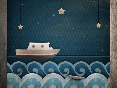 Boat boat illustration madoyster paper