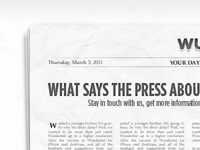 Press 6wunderkinder news newspaper press teaser wunderlist