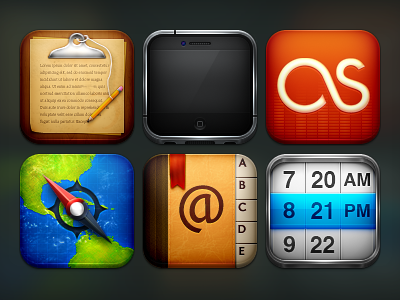 Candlejack for iPhone 4 clock contacts icon ios iphone last.fm notes phone retina safari theme winterboard