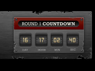 Countdown countdown distressed grunge timer
