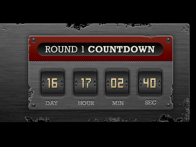 Countdown countdown distressed grunge timer