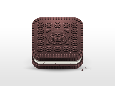 Oreo cookie food icon illustration oreo