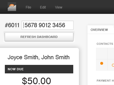 Financial Dashboard 2 dashboard interface