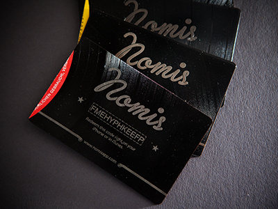 Nomis Promocards card debut laser nomis promo vinyl