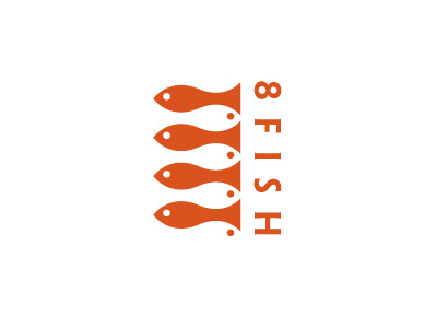 8 Fish fish logo sushi