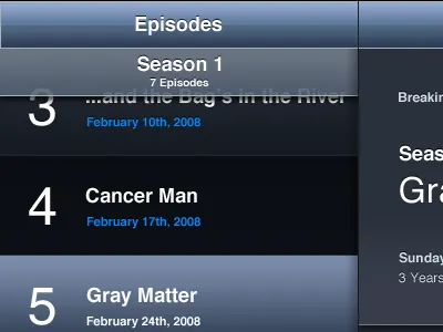 TV Forecast for iPad ipad tv forecast ui