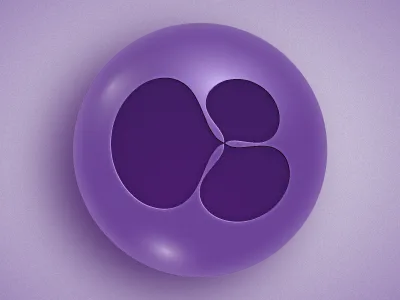 Lacunarity ball glass icon label logo music vector