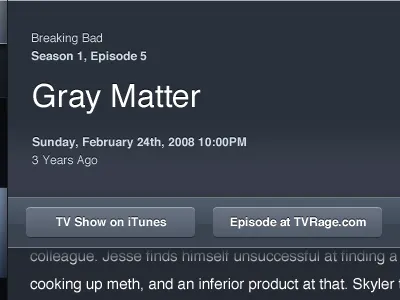 Episode Details draft episode ipad mockup tv tv forecast