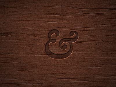 & ampersand texture wood