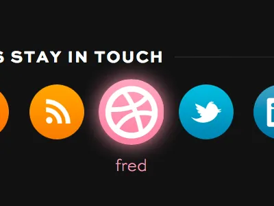 Stay In Touch box shadow glowing balls pink