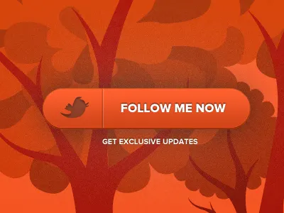 Laye.rs button follow orange trees twitter web webdesign