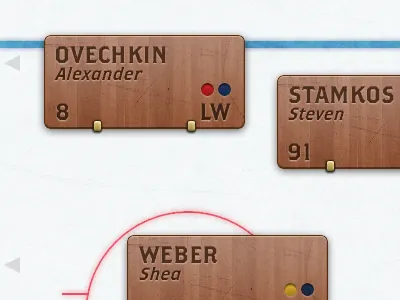 Fictional Fantasy Hockey game - 1st draft feedback nao fictional hockey interface ios ipad whatever