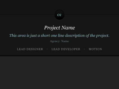 Portfolio Redesign 2 black centered dark georgia grey portfolio redesign