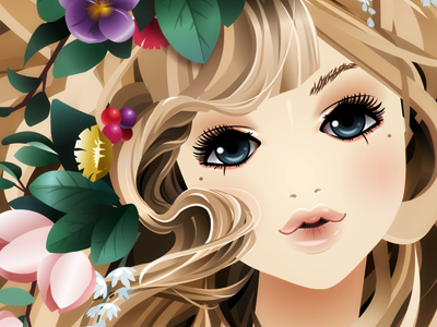 Spring graphic illustration