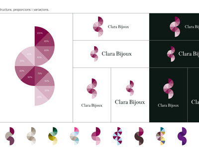 Clara Bijoux brand identity redesign branding design graphic identity illustrator logo
