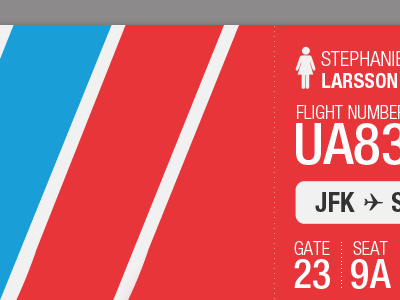 United Boarding Pass blue boarding pass helvetica red redesign united