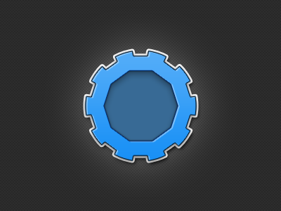 New mechanical logo blue branding dark design logo photoshop web