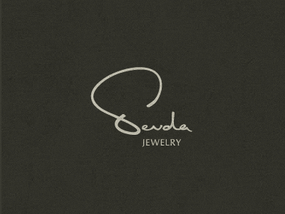 Sevda Jewelry handwritten jewelry logo