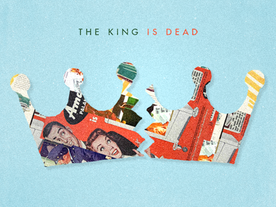 The King is Dead blog illustration justforfun