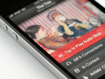 MFA Mobile Tour interface ios iphone museum