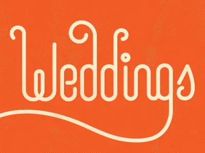 Weddings (pt. 2) custom drawn header lettering logo type wedding