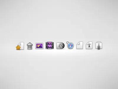 Filetype Icons archive audio bookmark file icons image iphone safari text video