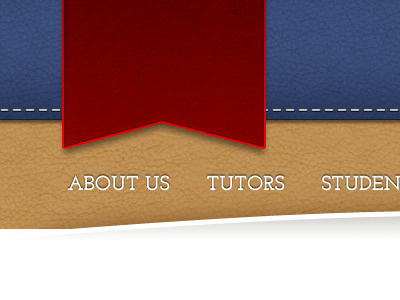 Literacy Site Header design header leather texture