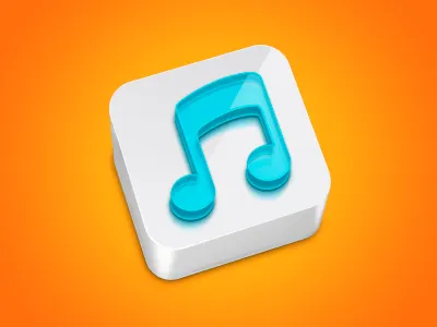 Instinctiv App 2 blue cube gui icon icons instinctiv media music pedja rusic pixel player