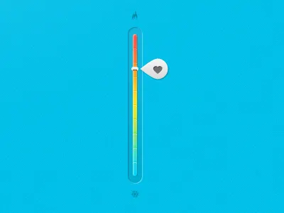 Meter blue cold gradient hot meter ui web