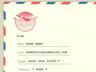 Fidiz / Contact form air mail contact envelop fidiz form paper