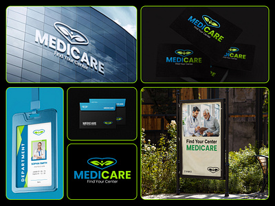 Medicare - Healthcare Logo design & Branding, Medical logo 3d art branding clinic logo creative logo graphic design health care logo healthcare logo healthcare logo design hospital logo illustration logo logo design logo designer logo mark medical branding medical logo modern logo symbol