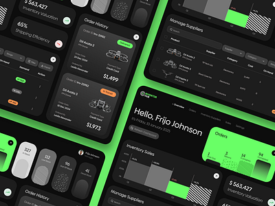 Dashboard Design: Inventory Management animation app branding dashboard design ui uiux