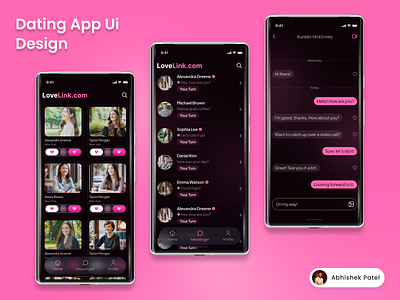 Dating Mobile App appdesign datingappdesign designinspiration mobileappdesign productdesign ui uidesign userexperience ux uxdesign