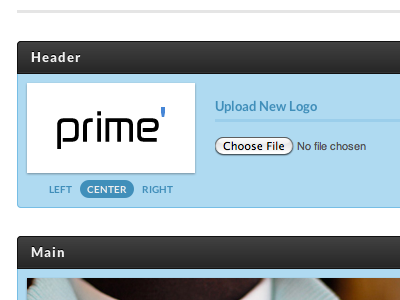 Upload Logo UI blue grey input round shadow