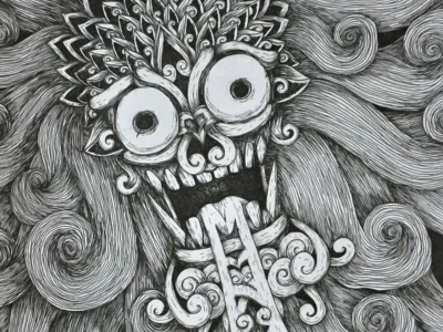 Barong the Dream Walker art bountylist drawing illustration sketch sketchbook