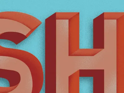 SHED Lettering Exploration rusty sign type