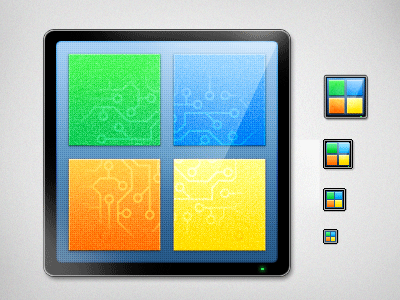 Digital Kanban Icon agile circuit circuitry computer display icon kanban post it windows