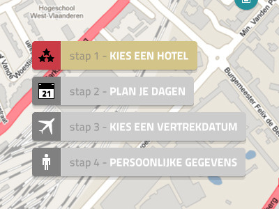 Route configurator intersect travel webdesign