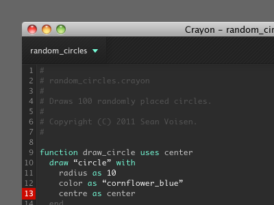 Crayon IDE air ide ui