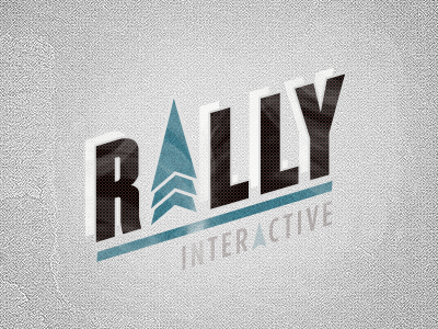 Rally Interactive Logo Take 1 art direction branding champion creative direction design direction interactive logo rally rally interactive