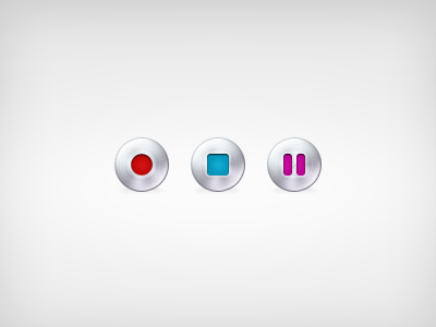 Media icons 50x50 media media icons pause rebound rec stop
