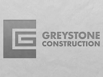 Greystone Construction branding construction logo stone