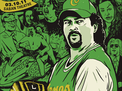 PaleyFest 2011 Eastbound & Down derek deal eastbound and down illustration kenny powers paleyfest poster