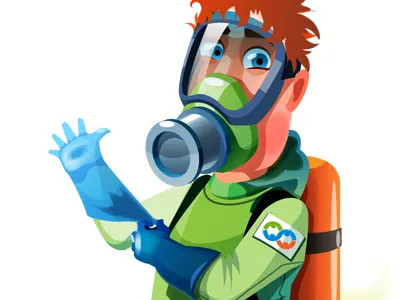 Forum Moderator for Boonex character illustration