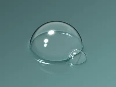 bubble 3d blue bubble green rendering water